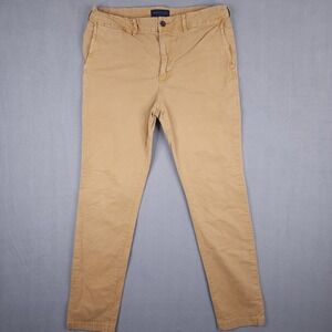 American Eagle Chino Pants Mens 34x34 Tan Next Level Flex Slim Khaki Workwear